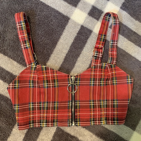 Forever 21 Zipper Crop Top - Picture 1 of 2